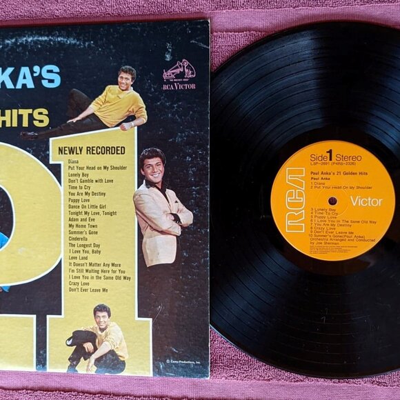 REDUCED  Vintage Paul ANKA Vinyl LP – Paul Anka’s 21 Golden Hits  c 1963 - Picture 3 of 5